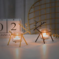 Wrought Iron Fawn Candle Holder